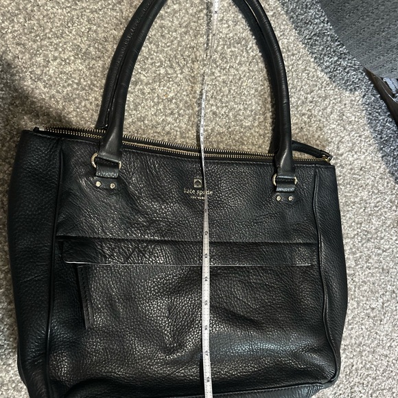 Kate Spade Grant Park Shelby Black Pebbled Leather Tote Purse AS IS - Picture 13 of 16